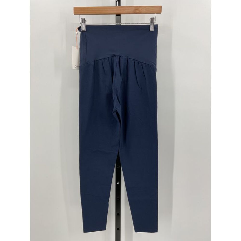 Quince Organic Cotton Maternity & Postpartum Everyday Leggings - 28" Blue M